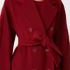 101801 icon coat, dark red
