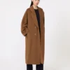 101801 icon coat, tobacco