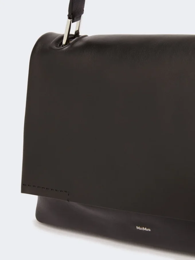 Archetipo leather handbag, black