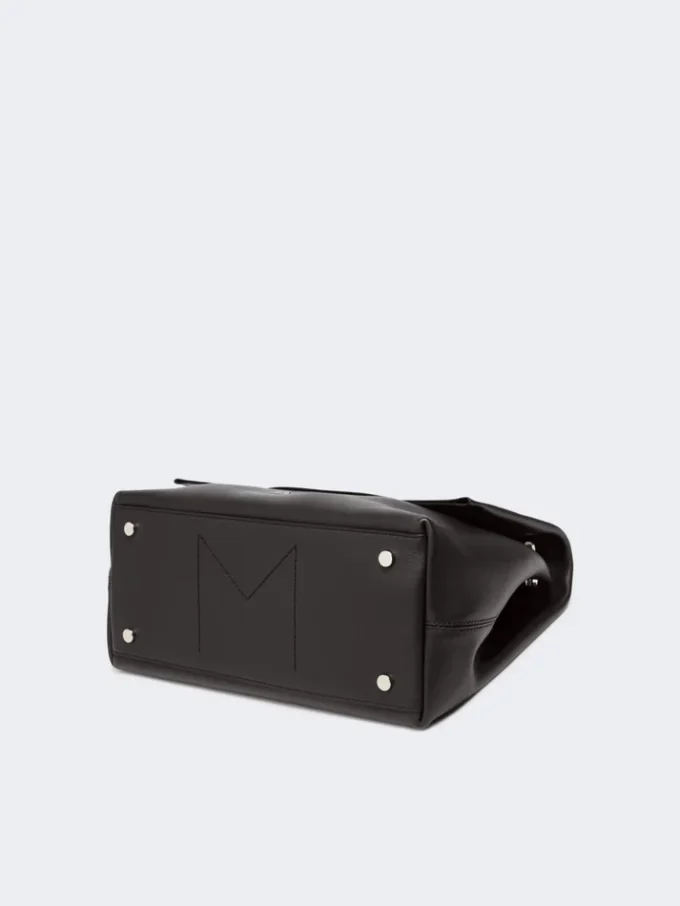 Archetipo leather handbag, black