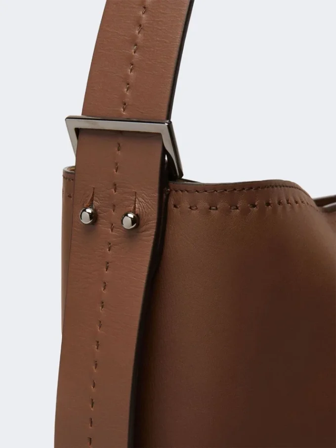 – archetipo medium leather bag, brown – archetipo medium leather bag, brown