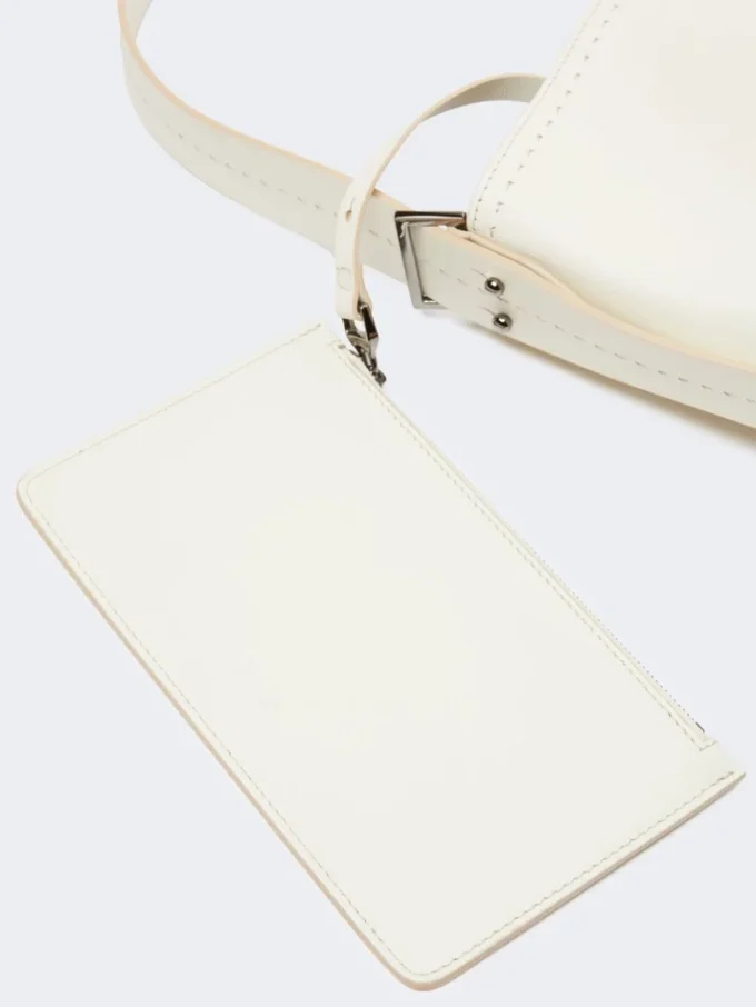 – archetipo medium leather bag, white