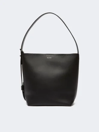 Archetipo small leather bag, black