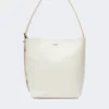 Archetipo small leather bag, white