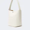 Archetipo small leather bag, white