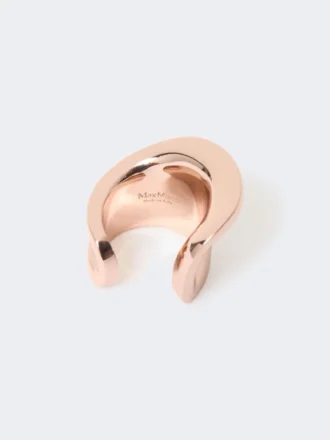 Asymmetric metal ring, bronze
