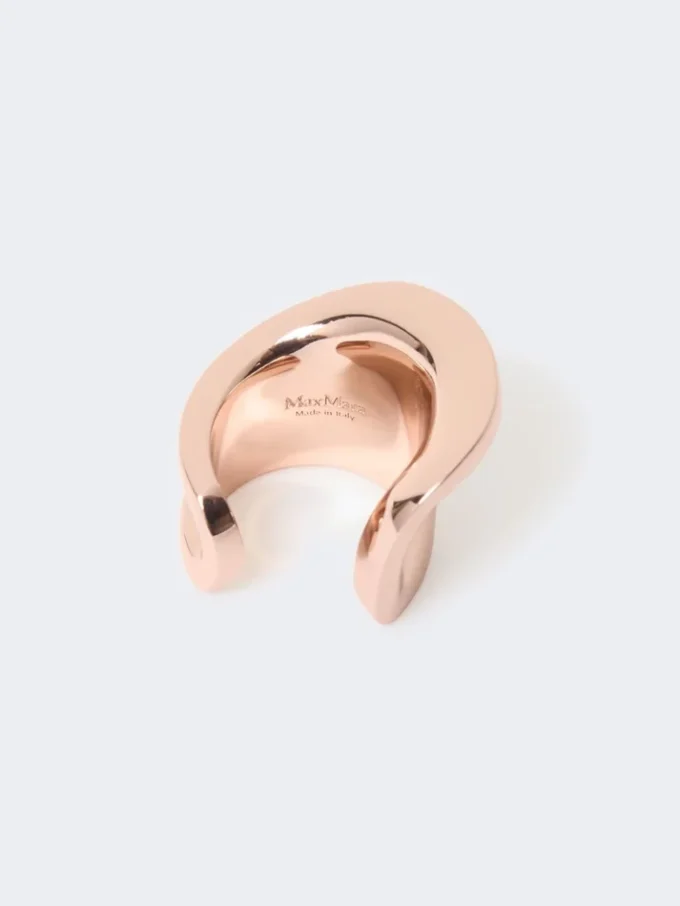 Asymmetric metal ring, bronze Asymmetric metal ring, bronze