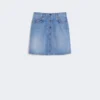 Authentic denim mini skirt, navy