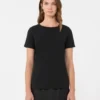 Basic cotton jersey t-shirt, black Basic cotton jersey t-shirt, black