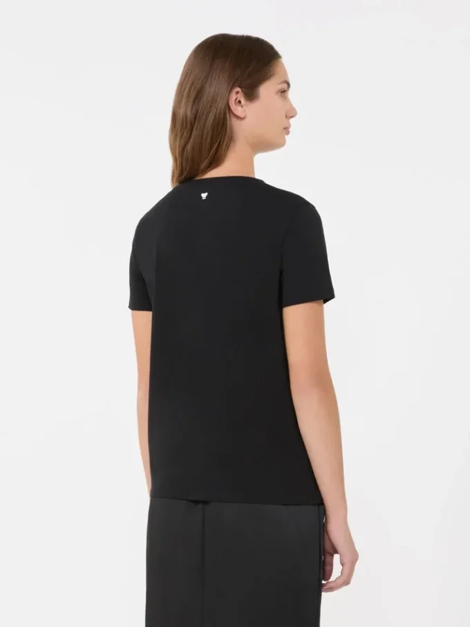 Basic cotton jersey t-shirt, black Basic cotton jersey t-shirt, black