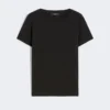 Basic cotton jersey t-shirt, black Basic cotton jersey t-shirt, black