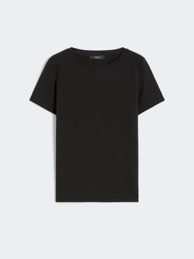 Basic cotton jersey t-shirt, black Basic cotton jersey t-shirt, black