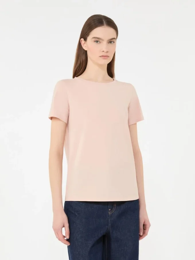 Basic cotton jersey t-shirt, pink Basic cotton jersey t-shirt, pink