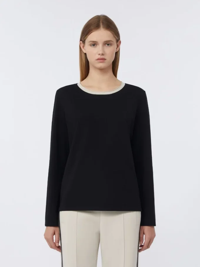 Basic jersey t-shirt, black