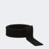 Belt in pure wool fabric, black