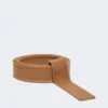 Belt in pure wool fabric, camel