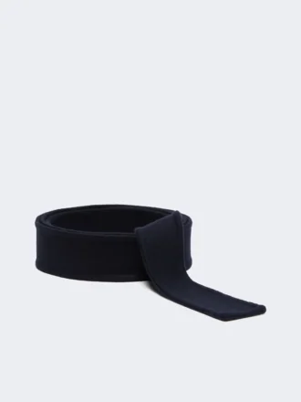 Belt in pure wool fabric, midnightblue