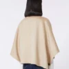 Boxy-fit cashmere cape, albino Boxy-fit cashmere cape, albino