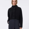 Boxy-fit wool and cashmere jacket, ultramarine