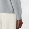 Boxy-fit wool and cashmere sweater, light blue Boxy-fit wool and cashmere sweater, light blue
