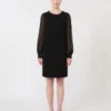 Cady cocktail dress, black