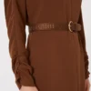 Cady flared dress, chocolate Cady flared dress, chocolate