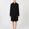 Cady midi coat, black Cady midi coat, black