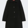 Cady midi coat, black Cady midi coat, black
