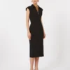 Cady midi dress, black Cady midi dress, black