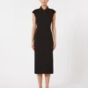 Cady midi dress, black Cady midi dress, black