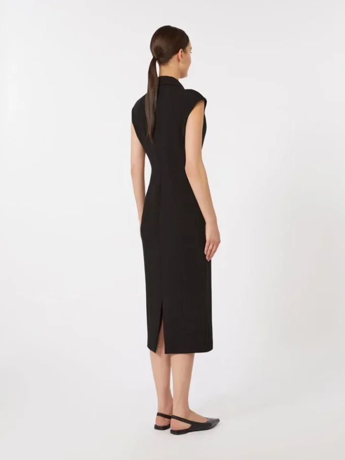 Cady midi dress, black Cady midi dress, black