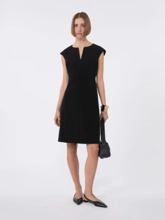 Cady princess-line dress, black