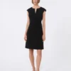 Cady princess-line dress, black