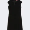 Cady princess-line dress, black