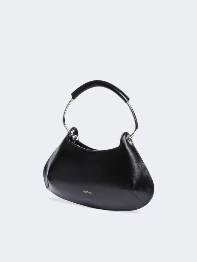 Caju mini leather bag, black Caju mini leather bag, black