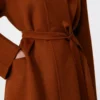 Camel robe-style jacket, terra cotta Camel robe-style jacket, terra cotta