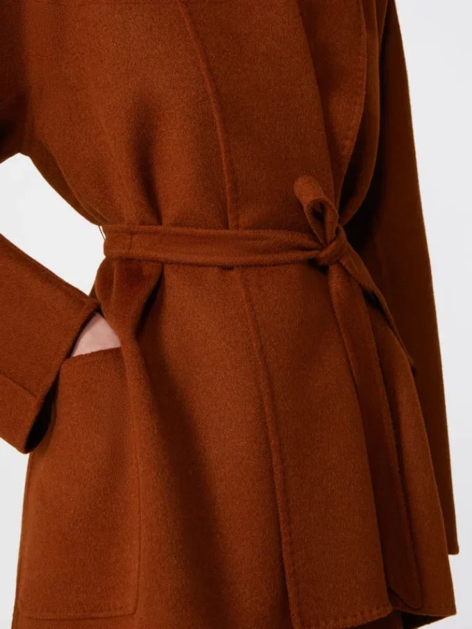 Camel robe-style jacket, terra cotta Camel robe-style jacket, terra cotta