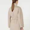 Camel wrap coat, sand