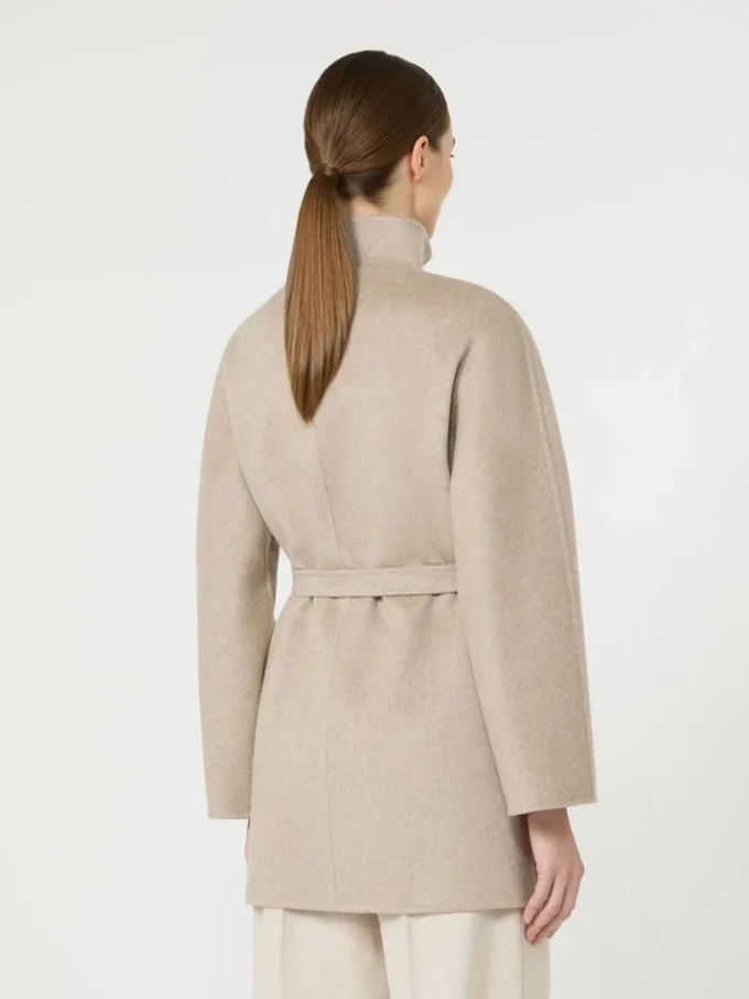 Camel wrap coat, sand