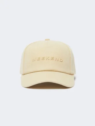 Canvas baseball cap, beige