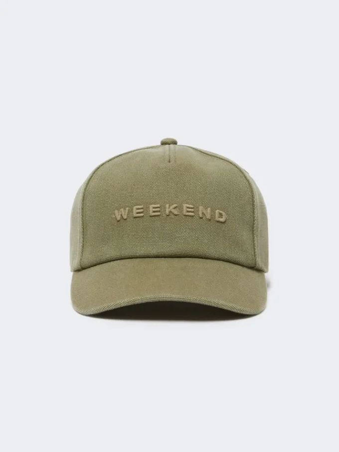 Canvas baseball cap, kaki