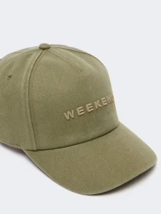 Canvas baseball cap, kaki