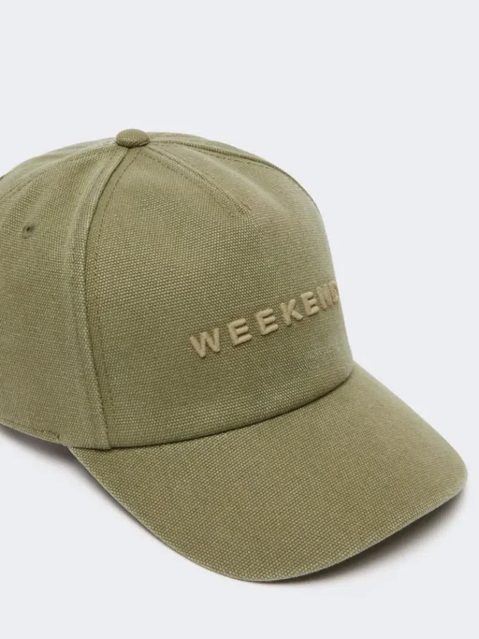 Canvas baseball cap, kaki