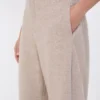 Cashmere and wool fleece trousers, beige Cashmere and wool fleece trousers, beige