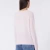 Cashmere crew-neck sweater, pink Cashmere crew-neck sweater, pink