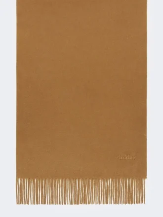 Cashmere logo stole, beige