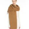 Cashmere logo stole, beige