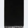 Cashmere logo stole, black
