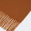 Cashmere logo stole, tobacco