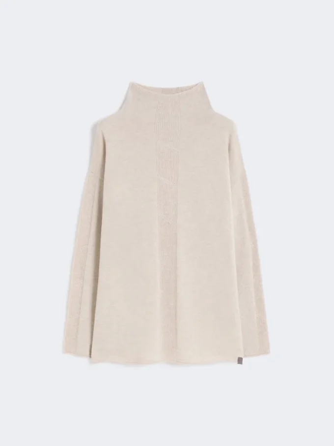 Cashmere yarn jumper, beige